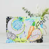 Carte Boule à facettes (Debout devant)