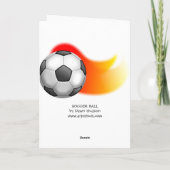 Carte Boule de football (Dos)