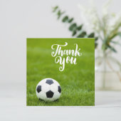 Carte Boule de football avec Merci de mot (Debout devant)