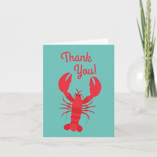 Carte Boule de homard Anniversaire Fête Enfants mignons (Devant)