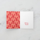 Carte Boule de homard Anniversaire Fête Enfants mignons (Intérieur)