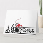 Carte Boule de Noël Chat Ornement (Dos)