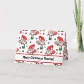 Carte Boule de Noël salutation pliée (Devant)