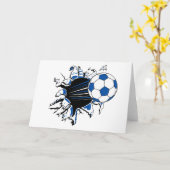 Carte Boule de soccer (Fleur jaune)