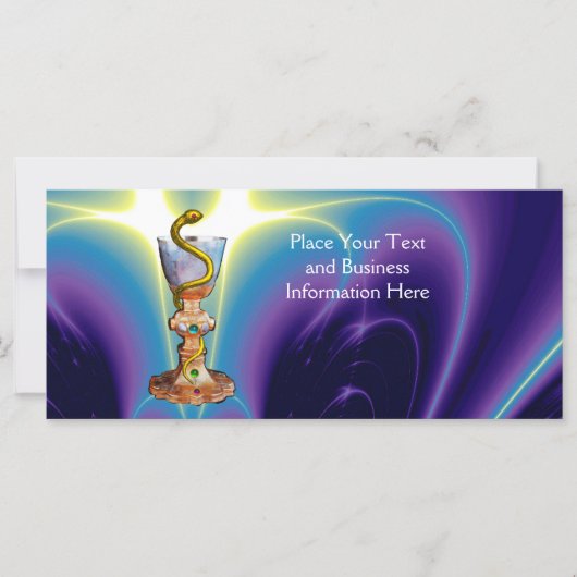 CARTE BOULE D'HYGÉIE, MONOGRAMME DE PHARMACIE (Devant)