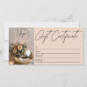 Carte Boule Disco | Boho Florals | Certificat cadeau (Devant)