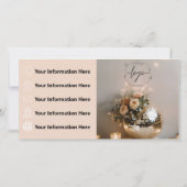 Carte Boule Disco | Boho Florals | Certificat cadeau (Dos)