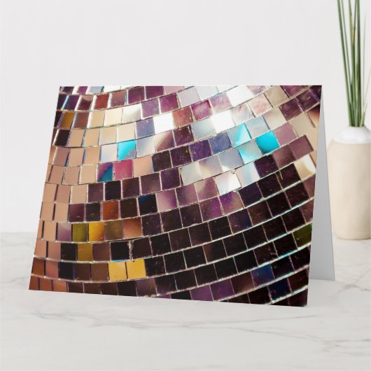 Carte Boule Disco En Miroir (Devant)