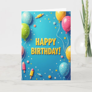 Carte Boule Étoilée Joyeuse