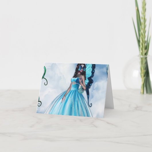 Carte Boule mascarade aux fées (Devant)