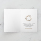 Carte Boule minimaliste d'ornement de Noël (Intérieur)