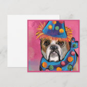 Carte Bouledogue (Devant / Derrière)