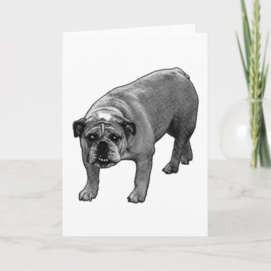 Carte Bouledogue Bright Wish (Devant)