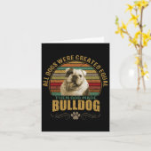 Carte Bouledogue créé (Fleur jaune)