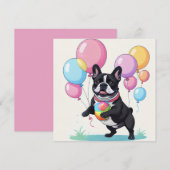 Carte Bouledogue français (Devant / Derrière)