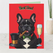 Carte Bouledogue français cigare (Devant)