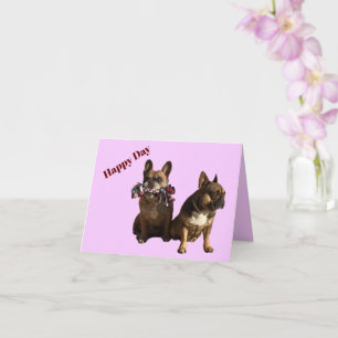 Carte Bouledogue français Happy Day Bouledogue français