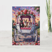 Carte Bouledogue français Saint-Valentin (Devant)