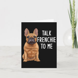 Carte Bouledogue parle français à moi