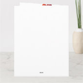 Carte Bouledogue Terrier avec des cœurs pour la Saint-Va (Dos)