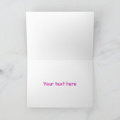 Carte Boules d'anniversaire rose âge 5 (Intérieur)