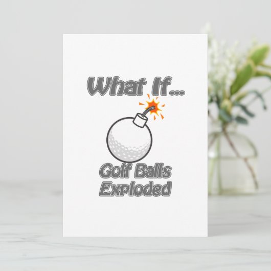 Carte Boules de golf explosées (Debout devant)