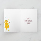 Carte Boules de jonglage de chat de message personnalisé (Intérieur)