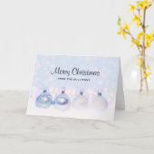 Carte Boules de Noël métalliques magiques Photographie (Fleur jaune)