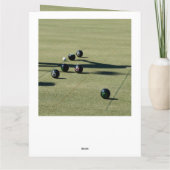 Carte Boules de pelouse de l'appel rapproché, grand anni (Dos)