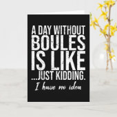 Carte Boules funny sports gift idea (Fleur jaune)