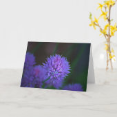 Carte boules violettes (Fleur jaune)