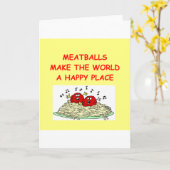 Carte boulettes de viande (Fleur jaune)