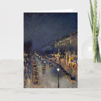 Carte Boulevard Camille Pissarro Montmartre en soirée