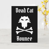 Carte Bounce de chat mort (Fleur jaune)