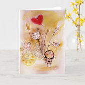 Carte Bouquet (Fleur jaune)