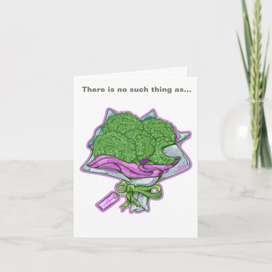 Carte Bouquet amusant de Broccoli Lover (Devant)