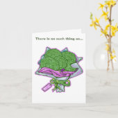 Carte Bouquet amusant de Broccoli Lover (Fleur jaune)