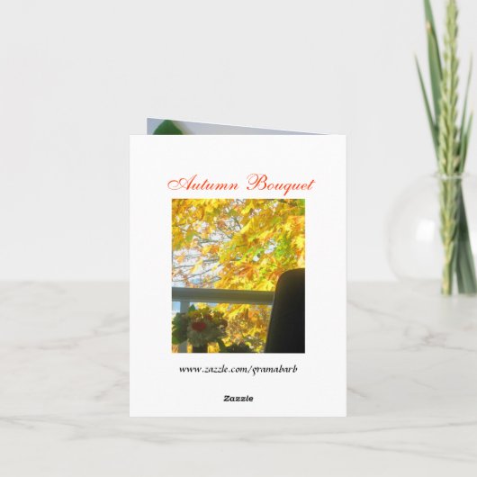 Carte Bouquet Automne (Dos)