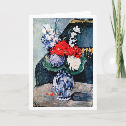 Carte Bouquet avec Little Delft, Paul Cezanne (Devant)