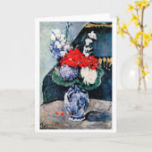 Carte Bouquet avec Little Delft, Paul Cezanne (Fleur jaune)