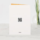 Carte Bouquet Citrouille d'automne (Dos)