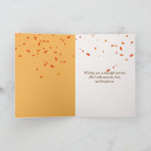 Carte Bouquet Citrouille d'automne (Intérieur)