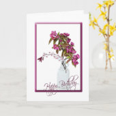 Carte Bouquet Crabappy pour Anniversaire (Fleur jaune)