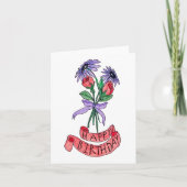 Carte Bouquet d'anniversaire (Devant)