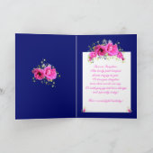 Carte Bouquet d'anniversaire de fille de fleurs et de so (Intérieur)