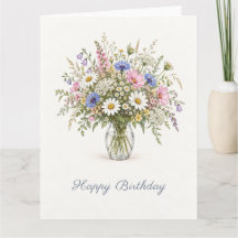 Bouquet d'anniversaire de fleurs sauvages