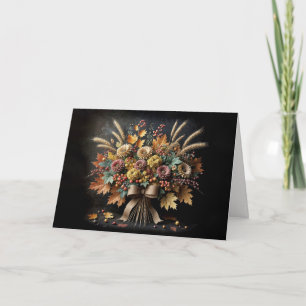 Carte Bouquet d'anniversaire de Maman d'Automne