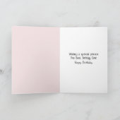 Carte Bouquet D'Anniversaire Tulip Avec Feuilles D'Argen (Intérieur)