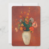 Carte Bouquet dans un vase chinois par Odilon Redon (Devant)