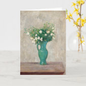 Carte Bouquet dans un vase vert | Tadeusz Makowski (Fleur jaune)